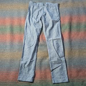 J. Crew Men's Stretch Straight Fit Blue Pants 28W32L